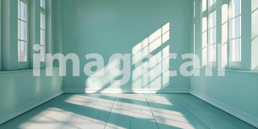 Sunlight Embrace: A Red Room Bathed in Warm Light, The Dance of Light and Shadow: A Playful Red Interior