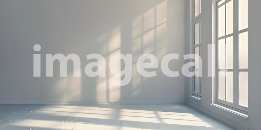 Sunlight Embrace: A Red Room Bathed in Warm Light, The Dance of Light and Shadow: A Playful Red Interior