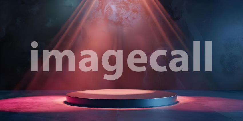 A Concrete Stage Bathed in Sunlight For Product