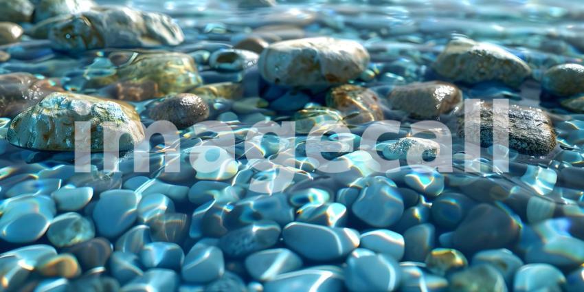A Tapestry of Smooth Stones Beneath a Crystal-Clear Surface