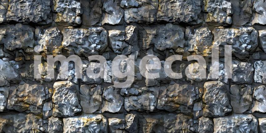 A Tapestry of Stone: A Rugged Wall of Basalt