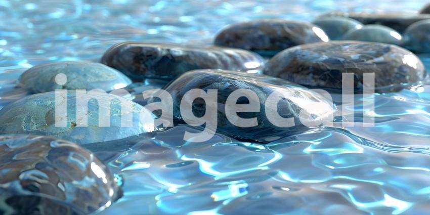 A Tapestry of Smooth Stones Beneath a Crystal-Clear Surface