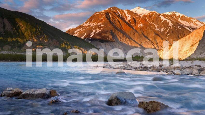 Twilight, Alsek River, British Columbia, Canada