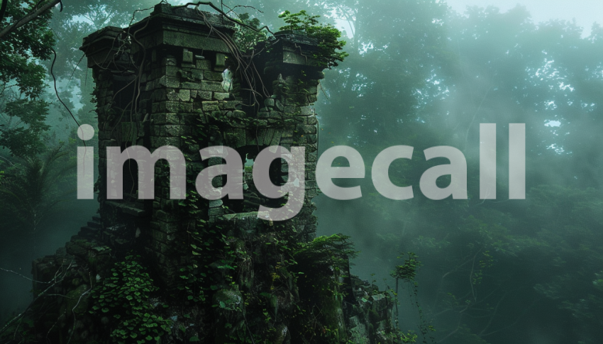 Cspreeti Front view of a decrepit watchtower its stones cover 9ead473f d87b 4f4c 946b d326f699b910 1