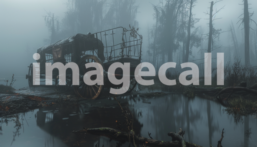 Cspreeti Front view of a broken carriage half submerged in th 3515e8c2 cd78 4745 af6a fe73a4adeb54 3