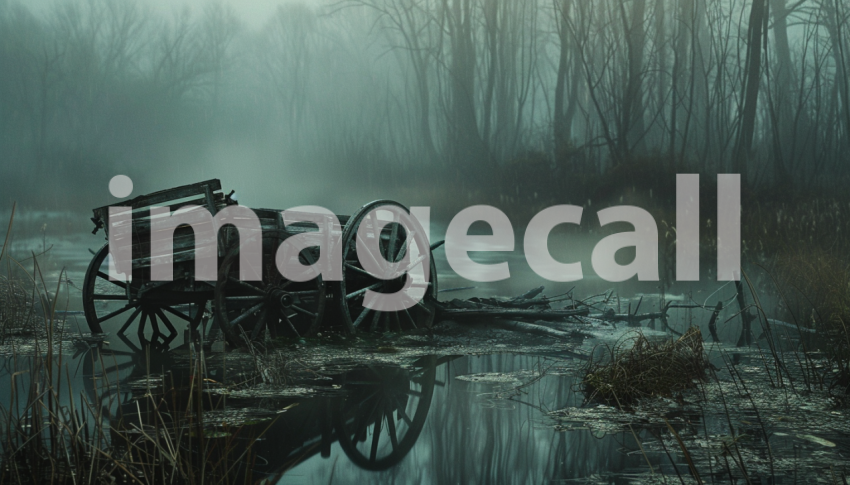 Cspreeti Front view of a broken carriage half submerged in th 3515e8c2 cd78 4745 af6a fe73a4adeb54 1