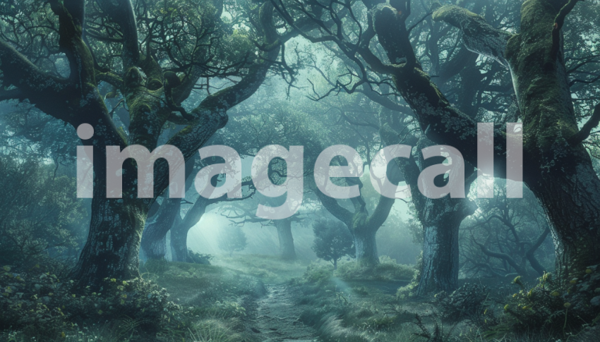 Cspreeti Front view of an enchanted grove where the trees sin 1f9113f0 b270 44d2 9ce0 3e47b2d25355 2