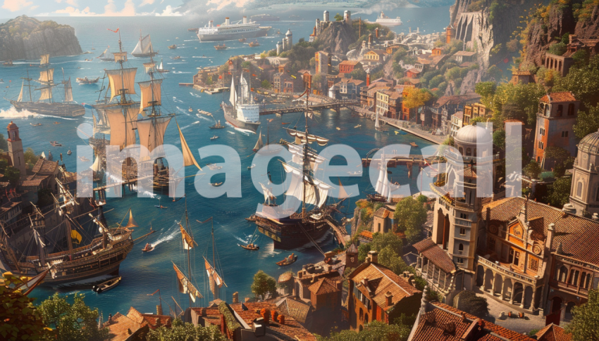 Cspreeti Panoramic view from the highest point of a bustling  5366b16f 90ba 41dd bccb e46c1c8960f2 3