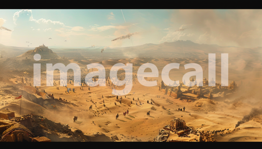 Cspreeti Panoramic view from the highest point of a vast dese 89f29201 b4b5 4ab0 a0e3 9ba8d84c5f39 0