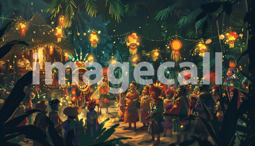 Cspreeti Digital illustration of a local festival where villa 8bbfafeb 4e16 48f9 a752 71b23d111616 2