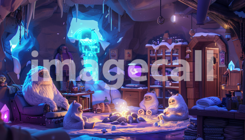 Cspreeti Digital illustration of a cozy Yeti home interior wi ebb12a5d 061f 49e2 94b3 5107bb2e3a3d 2
