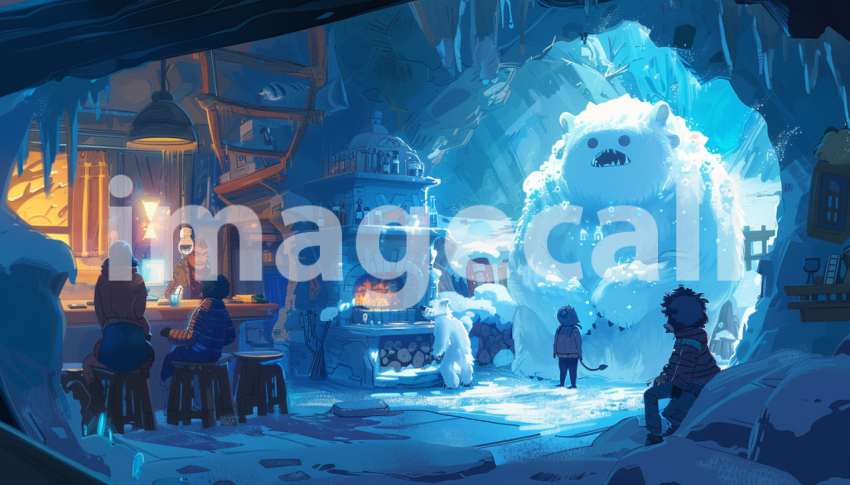 Cspreeti Digital illustration of a cozy Yeti home interior wi ebb12a5d 061f 49e2 94b3 5107bb2e3a3d 0