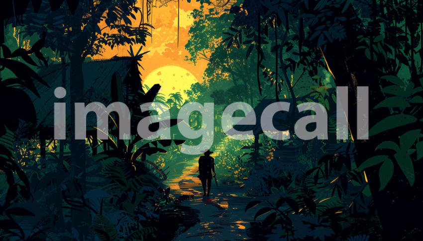 Cspreeti Digital illustration of a mysterious traveler arrivi 72249db0 ae1d 407e aaca ee2aeb7dffab 3