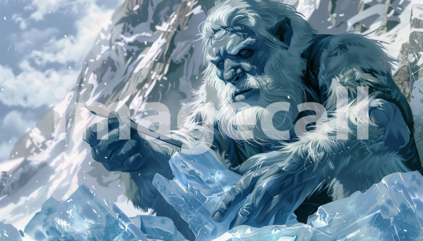 Cspreeti Digital illustration of a Yeti craftsman intricately b31c4207 f1e9 4588 885d 3a24a5eb000e 0