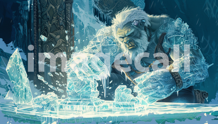 Cspreeti Digital illustration of a Yeti craftsman intricately b31c4207 f1e9 4588 885d 3a24a5eb000e 2