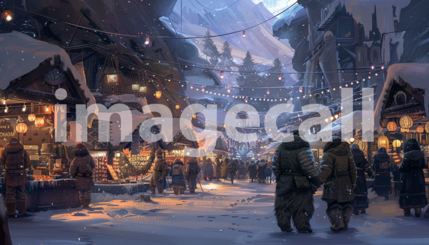 Cspreeti Digital illustration of a bustling Yeti marketplace  9944708e ed71 49fc b0f3 cb962aa4db7c 2
