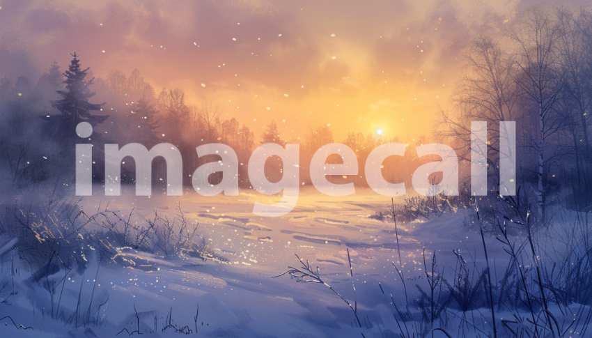 Cspreeti Digital illustration of a misty morning sunrise over 2d33068f 619f 4084 aeb2 3c091ee5b9f9 2