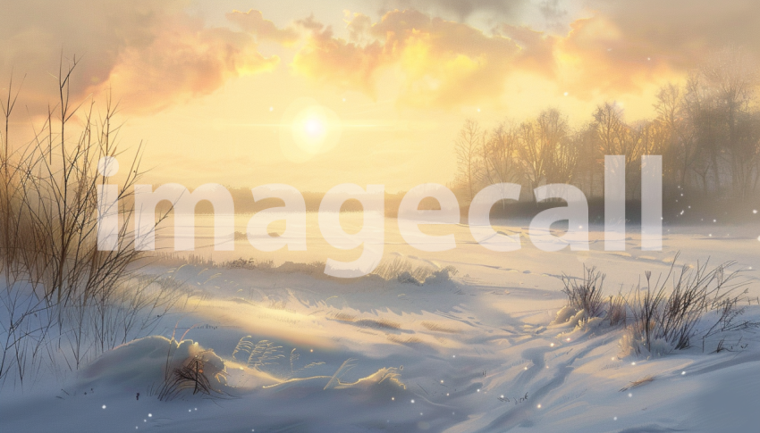 Cspreeti Digital illustration of a misty morning sunrise over 2d33068f 619f 4084 aeb2 3c091ee5b9f9 3