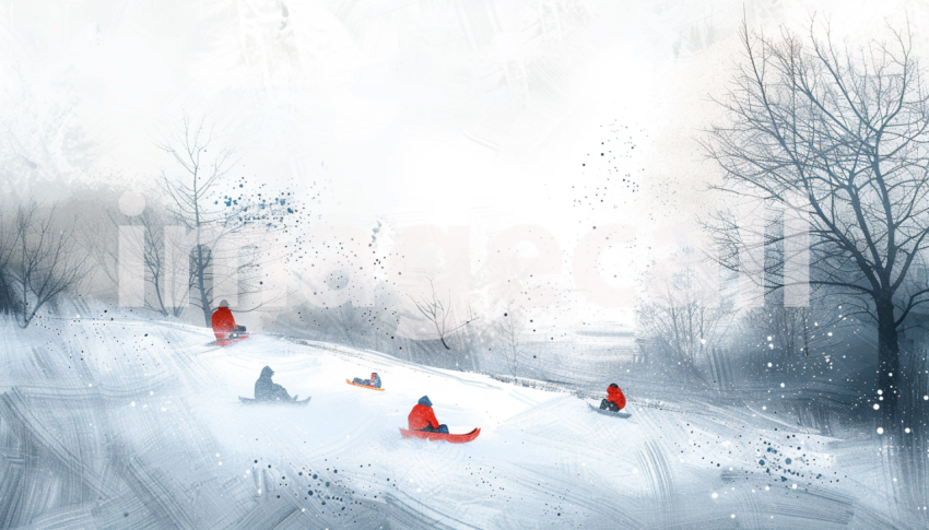 Cspreeti Digital illustration of a snow covered hill with chi b8afa0b6 ec94 476f 8451 d1403c769f41 0