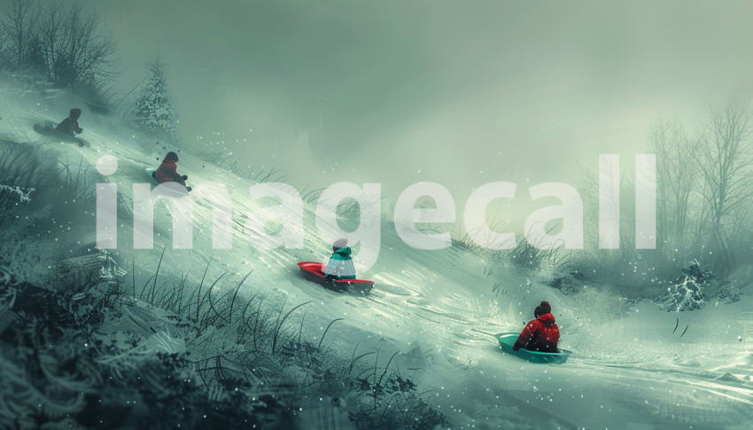 Cspreeti Digital illustration of a snow covered hill with chi b8afa0b6 ec94 476f 8451 d1403c769f41 2