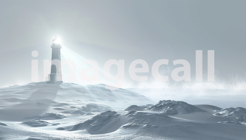 Cspreeti Digital illustration of a distant lighthouse its bea 1e3db122 766d 492c af5e 7b21c336cc53 0