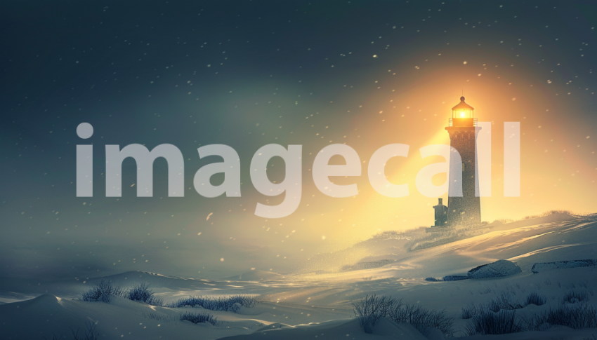 Cspreeti Digital illustration of a distant lighthouse its bea 1e3db122 766d 492c af5e 7b21c336cc53 1