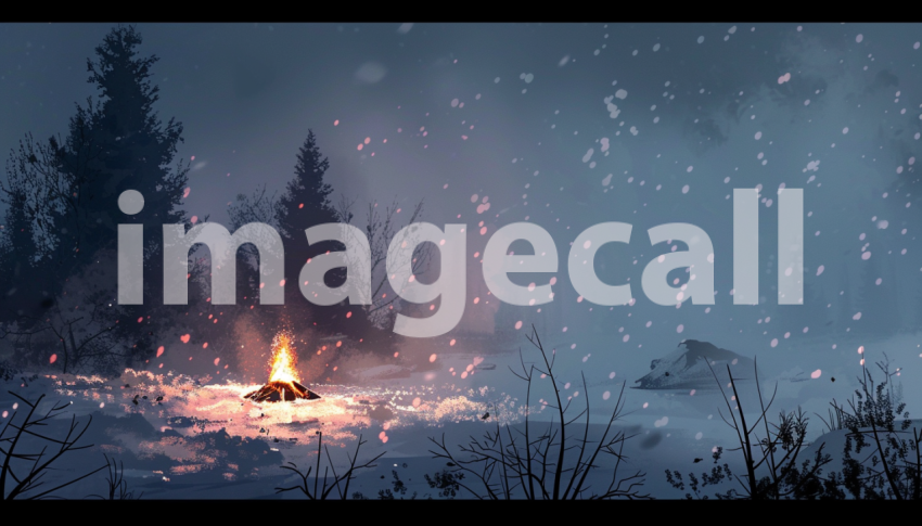 Cspreeti Digital illustration of a weary travelers campfire b afc801a4 9493 402a 872b d97384bd6eed 0