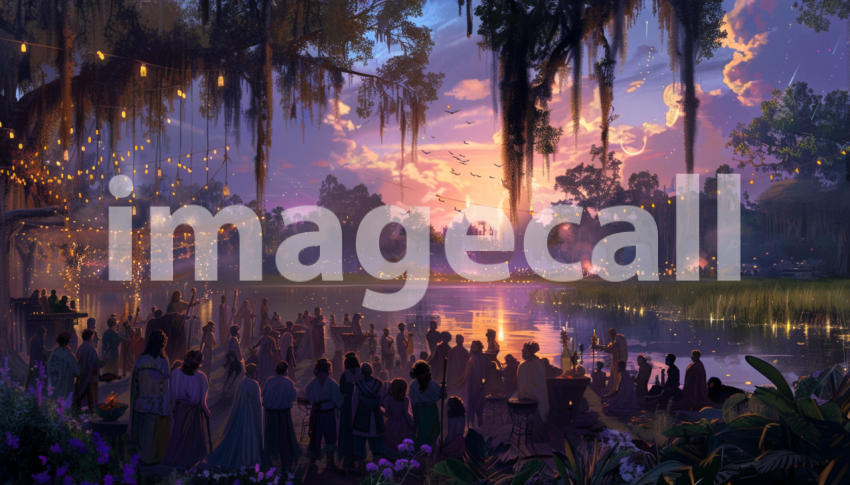 Cspreeti Digital illustration of a summer solstice celebratio f2e029bd ac94 424d 9844 0be9064ca1ef 1