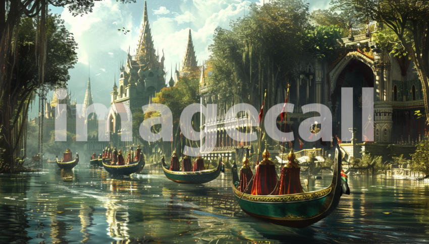 Cspreeti Digital illustration of a royal procession along the 2e38f205 3f53 4215 9f49 47bc1c733cb9 0