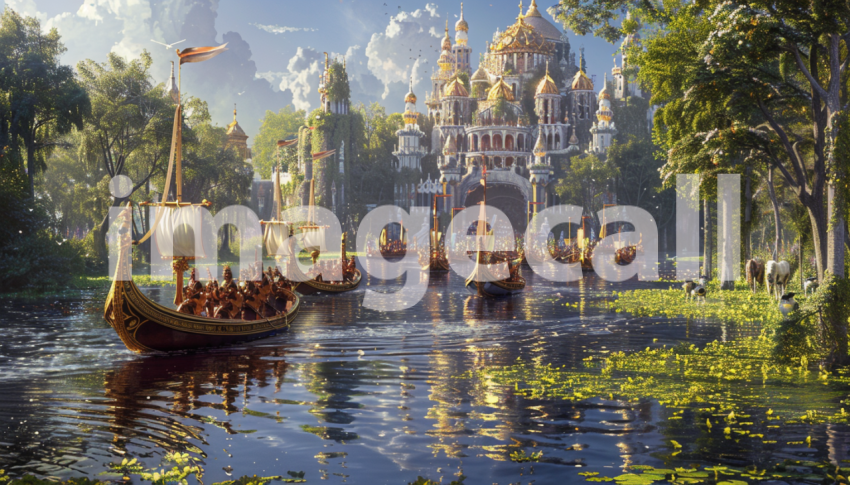 Cspreeti Digital illustration of a royal procession along the 2e38f205 3f53 4215 9f49 47bc1c733cb9 1