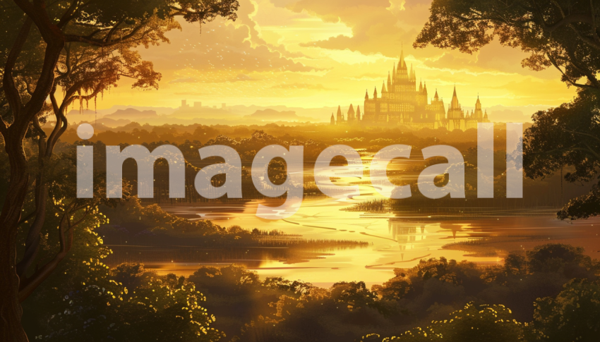 Cspreeti Digital illustration of the Kings land at dawn with  fc821bd5 ad46 45ae 8156 96756dbcf45d 1