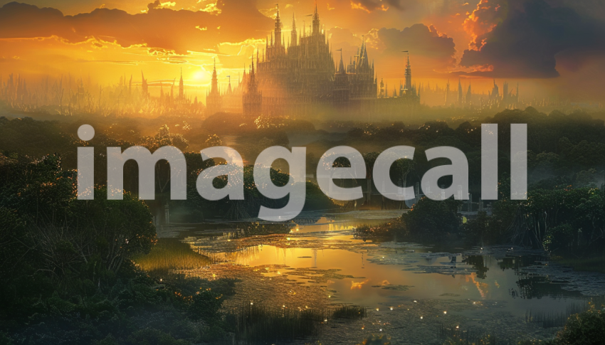 Cspreeti Digital illustration of the Kings land at dawn with  fc821bd5 ad46 45ae 8156 96756dbcf45d 3