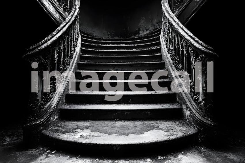 032 dark stone staircase 30 backdrops b25008