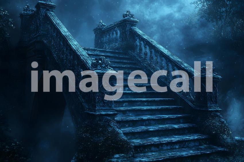 029 dark stone staircase 30 backdrops b25008