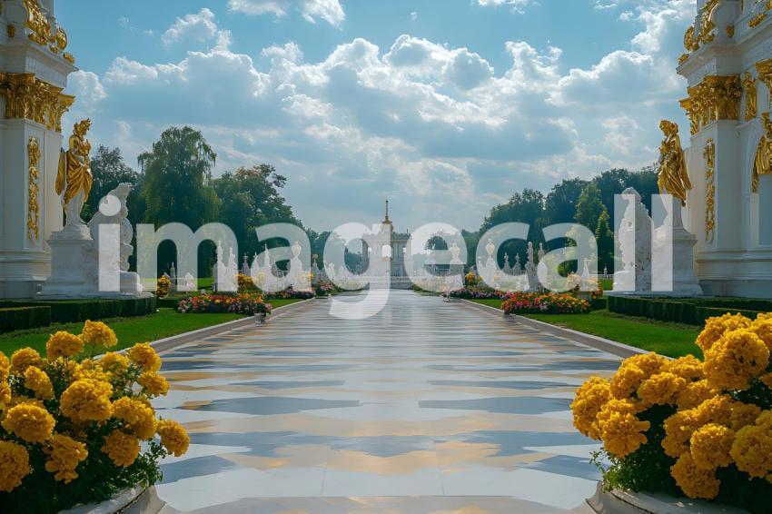 015 lavish baroque garden 25 backdrops b25253