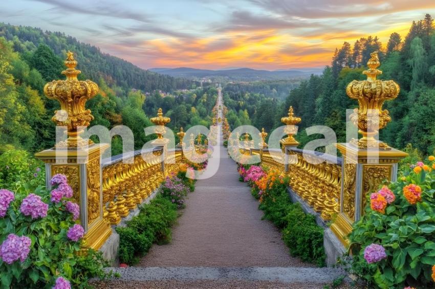 010 lavish baroque garden 25 backdrops b25253