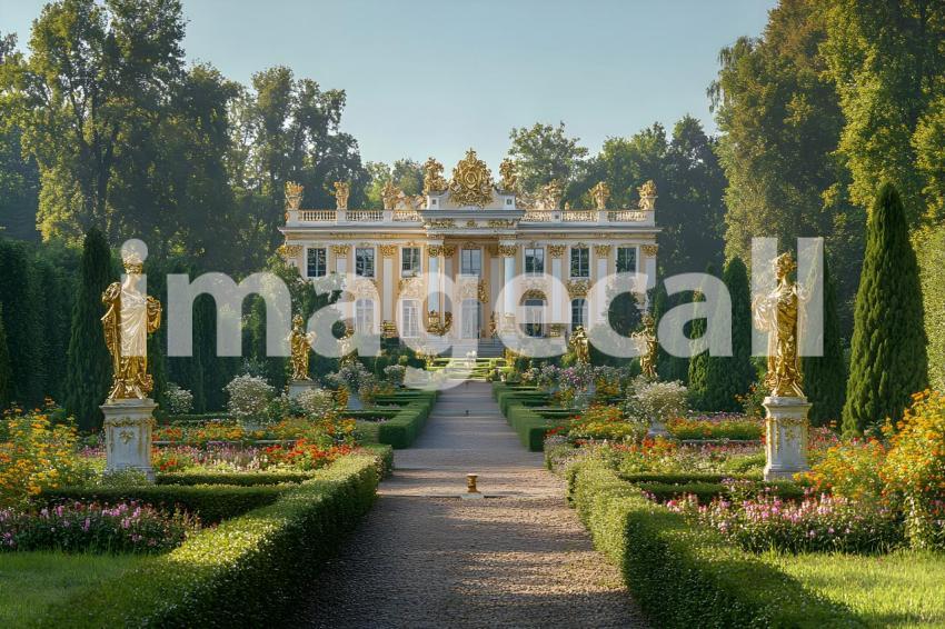 009 lavish baroque garden 25 backdrops b25253