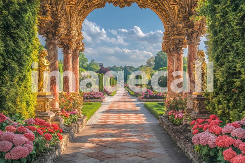 017 lavish baroque garden 25 backdrops b25253