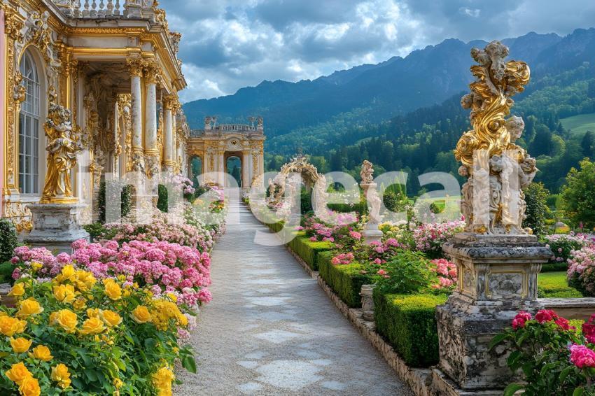 023 lavish baroque garden 25 backdrops b25253