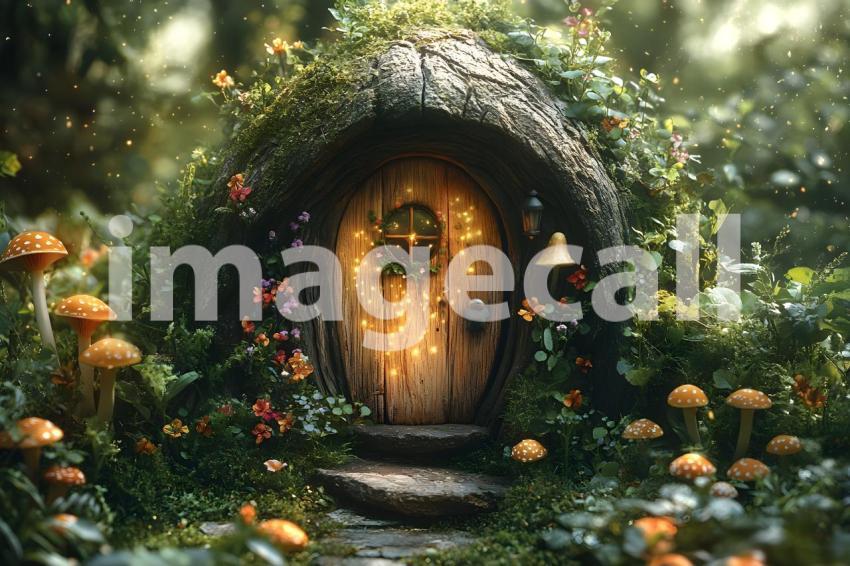 003 magical fairy door 10 backdrops b25254