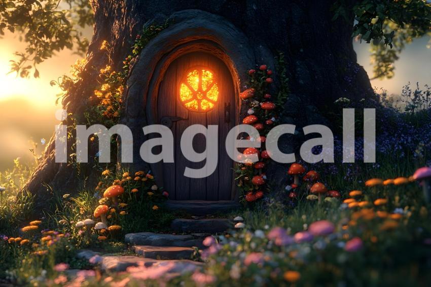 012 magical fairy door 10 backdrops b25254