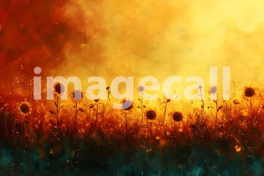 020 sunflower field glow 30 backdrops b25042