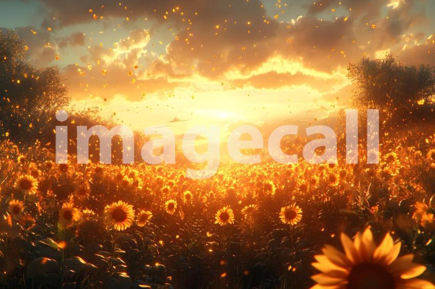 022 sunflower field glow 30 backdrops b25042