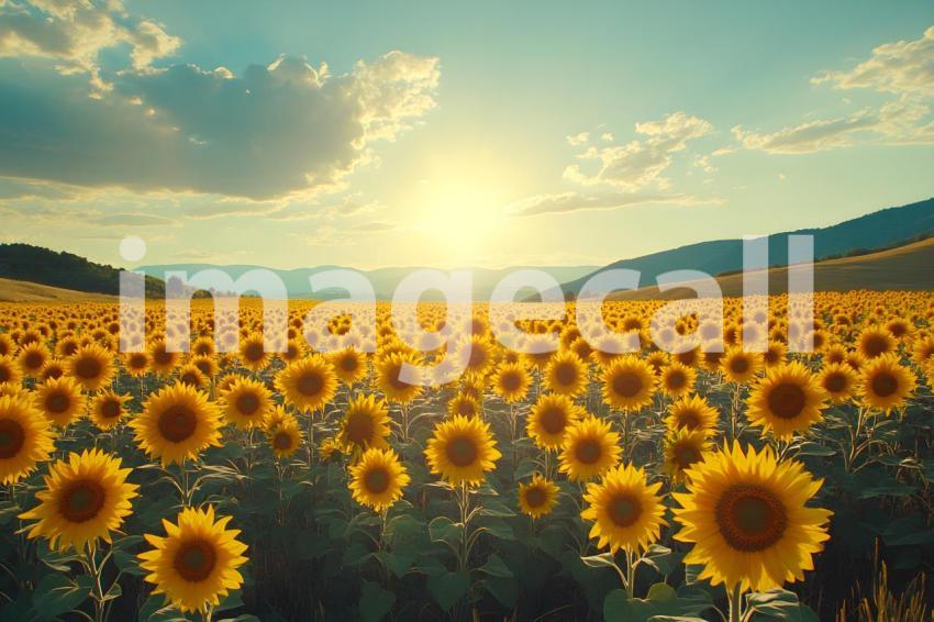 027 sunflower field glow 30 backdrops b25042