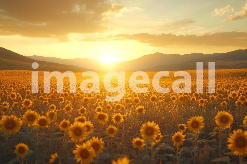 030 sunflower field glow 30 backdrops b25042