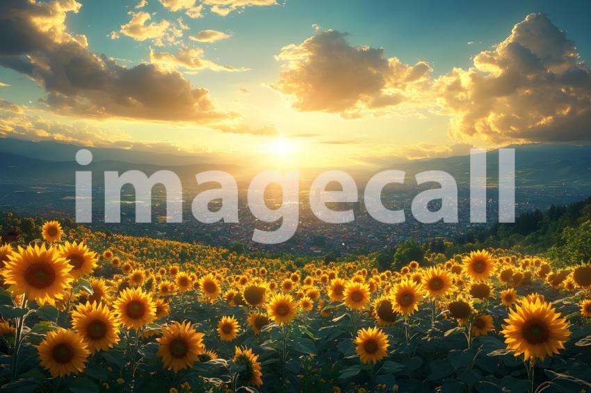 028 sunflower field glow 30 backdrops b25042