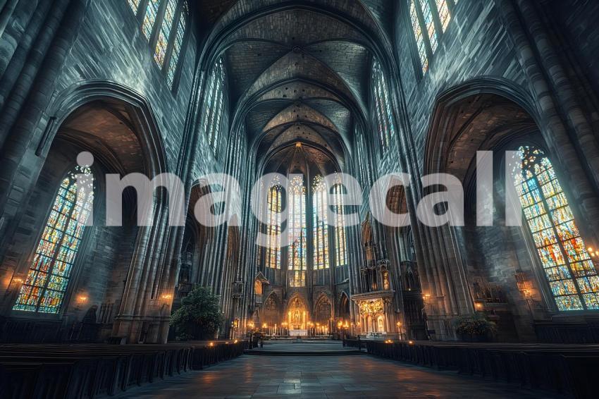 002 dark cathedral interior 40 backdrops b25005