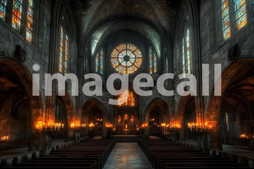 030 dark cathedral interior 40 backdrops b25005