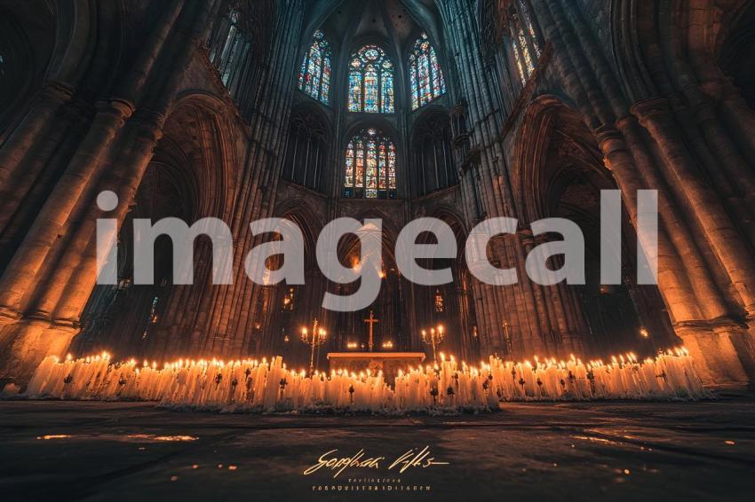 039 dark cathedral interior 40 backdrops b25005