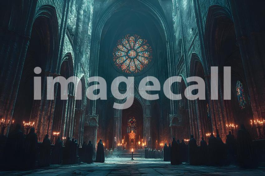 041 dark cathedral interior 40 backdrops b25005